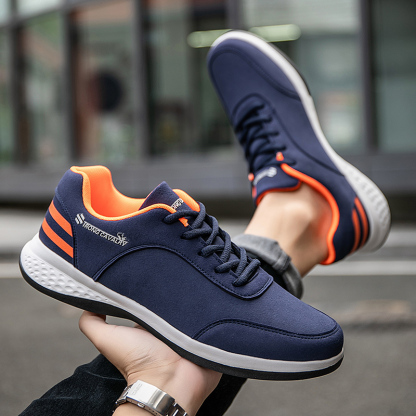 Men Arch Support & Breathable and Light & Non-Slip Shoes - Comfy Casual Walking Orthopedic Shoes