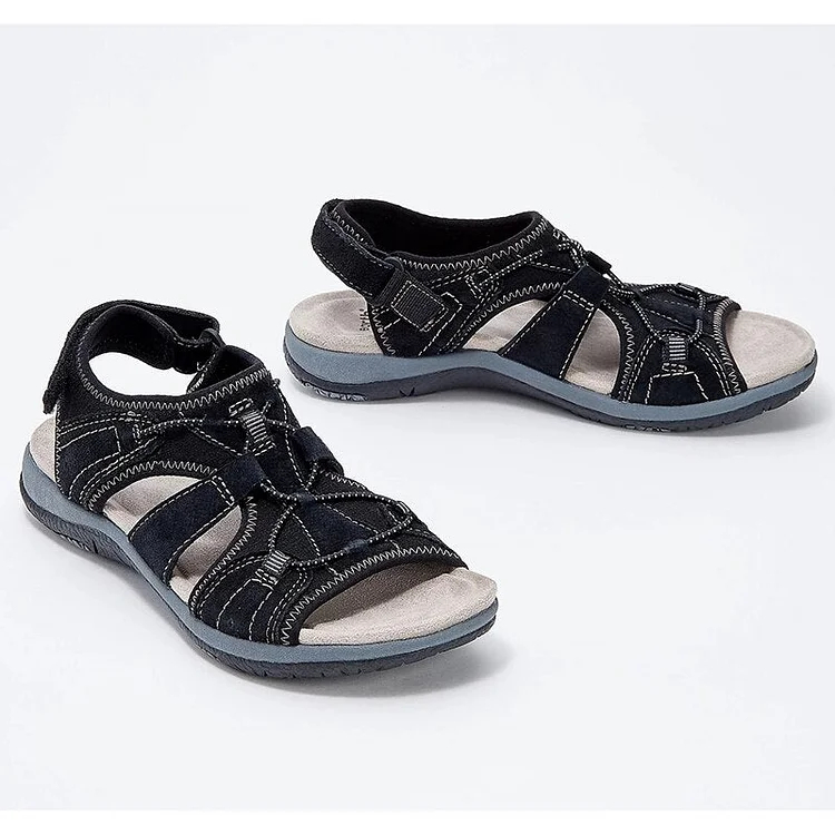 Comfyfleek Arch Support Stretchy Wide Width Sport Flat Sandals