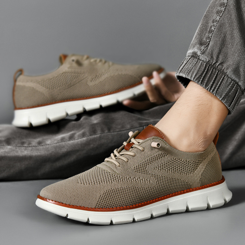 🔥 Ergonomically designed men's casual shoes 👞 Hand-sewn, easy to put on and take off ✅ Arch support, relieve pain, and make you walk comfortably