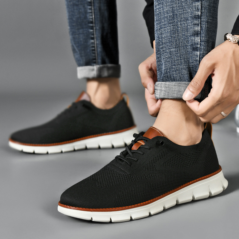 🔥 Ergonomically designed men's casual shoes 👞 Hand-sewn, easy to put on and take off ✅ Arch support, relieve pain, and make you walk comfortably
