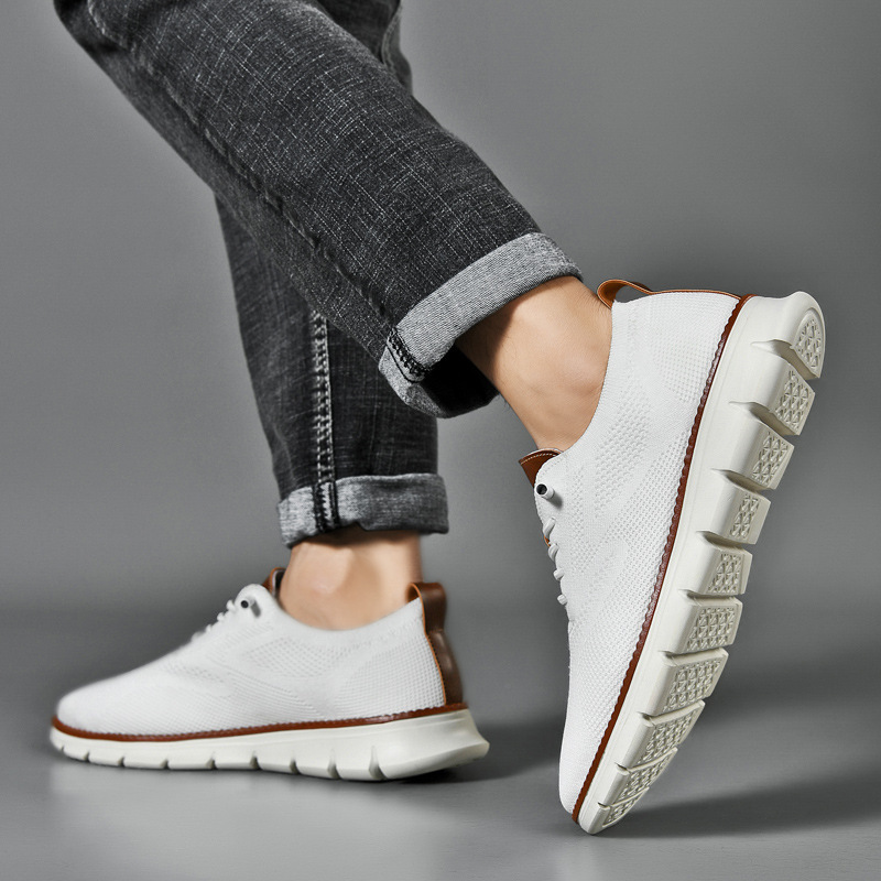 🔥 Ergonomically designed men's casual shoes 👞 Hand-sewn, easy to put on and take off ✅ Arch support, relieve pain, and make you walk comfortably