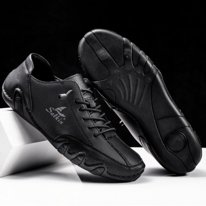 ⏰Promotion 60% OFF-2025 hot sale men's orthopedic shoes comfortable genuine leather walking shoes