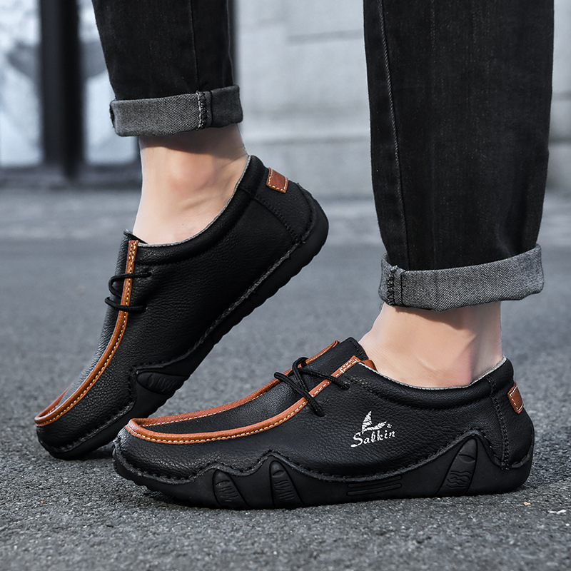 Men's Daily Lightweight Comfortable And Durable Slip-On Arch Support Orthopedic Loafers