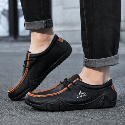 Men's Daily Lightweight Comfortable And Durable Slip-On Arch Support Orthopedic Loafers
