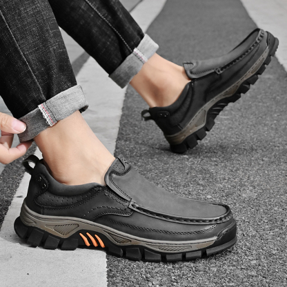 ⏰Promotion 60% OFF - 2025 New Men's Orthopedic Comfortable Casual Genuine Leather Slip On Loafers