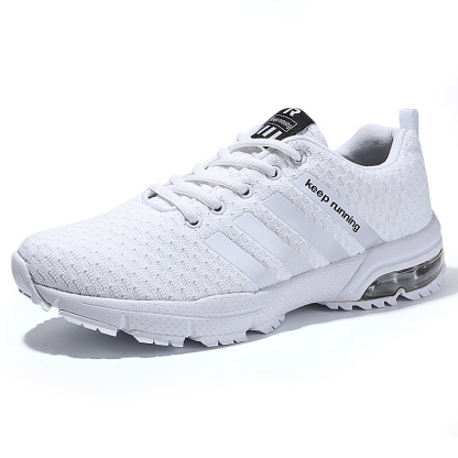 Breathable fly knit casual sports air cushion shoes