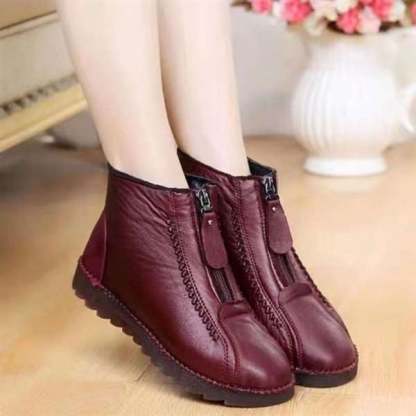 2024 popular winter boots!Women's Leather Non-Slip Ankle Boots