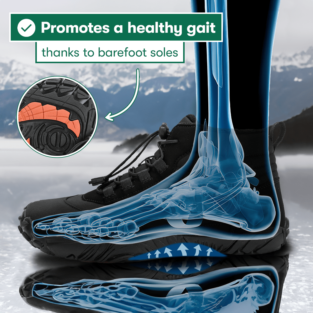 Antarctic Winter Pro® - Warm & Fleece-Lined Barefoot Winter Shoes