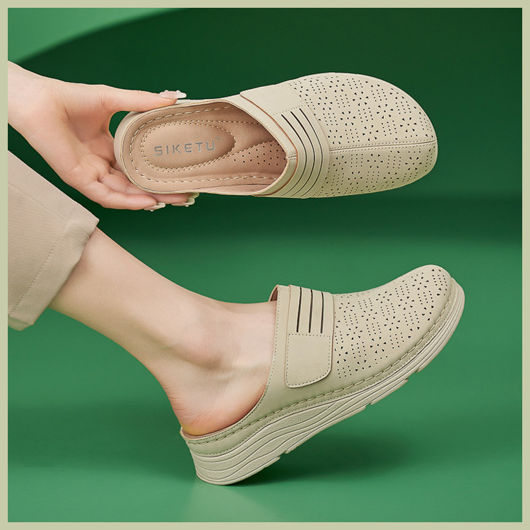 Casual Orthopedic Velcro Walking Wedge Toe Sandals