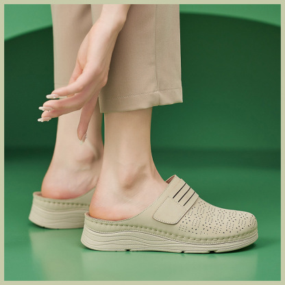 Casual Orthopedic Velcro Walking Wedge Toe Sandals