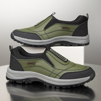 2025 Men's Lightweight Extra Wide Width Orthopedic Hands-Free Foot Pain Relief Slip-on Shoes