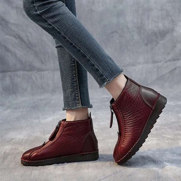 2024 popular winter boots!Women's Leather Non-Slip Ankle Boots