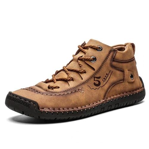 🔥Hot Sale 60% Off🎉 Men Hand Stitching Vintage Casual Comfy Leather Shoes