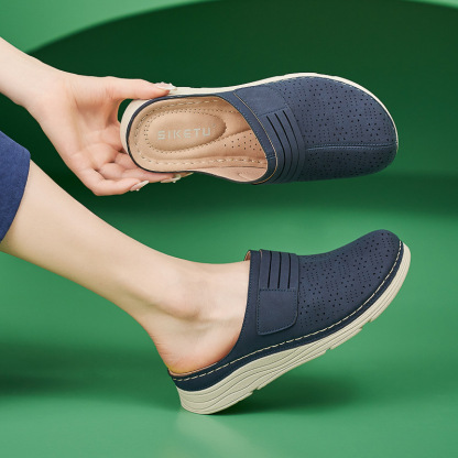 Casual Orthopedic Velcro Walking Wedge Toe Sandals