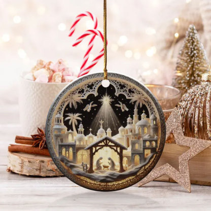 Unique Nativity Scene Ornament