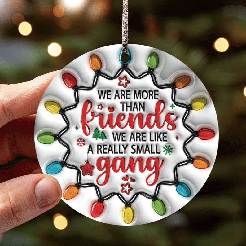 Besties Christmas Round Ornament