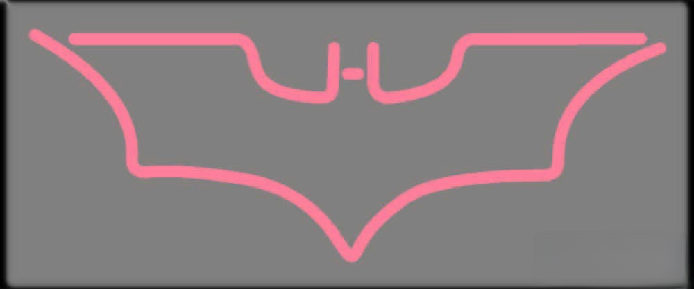 Batman Logo Handmade Art Neon Sign Wall Decor