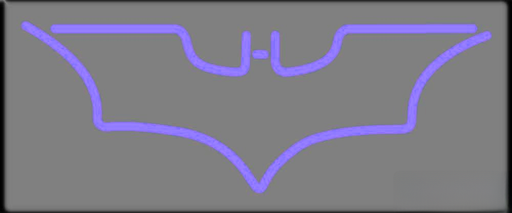 Batman Logo Handmade Art Neon Sign Wall Decor