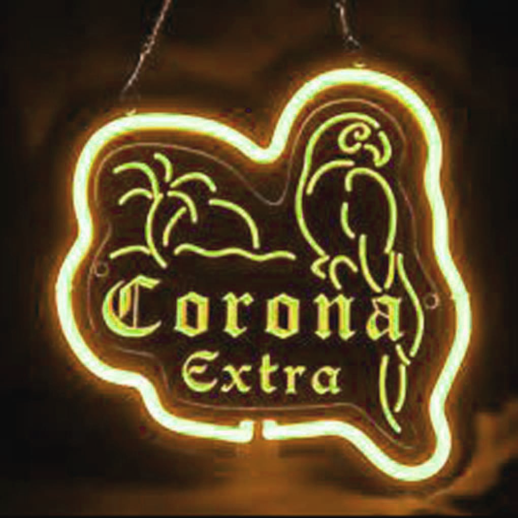 Bacardi Happy Hour Logo Beer Bar Led Hairline Light Sign Wall Decor