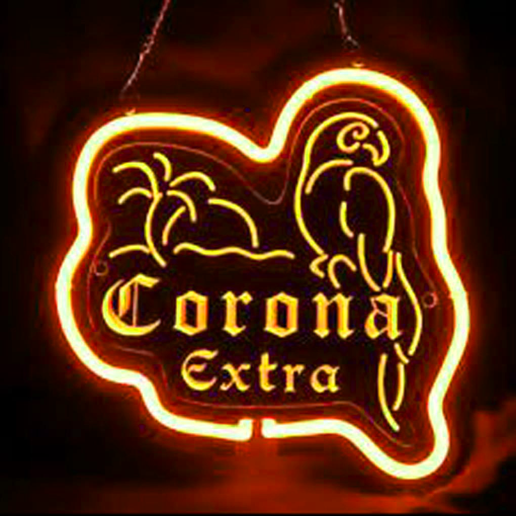 Bacardi Happy Hour Logo Beer Bar Led Hairline Light Sign Wall Decor