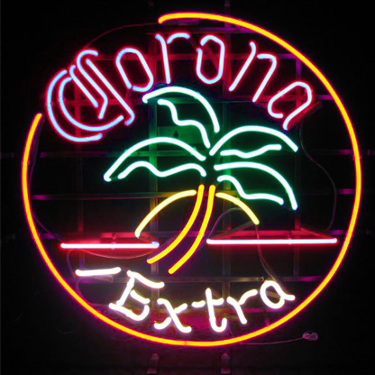 Corona Extra Palm Tree Neon Bar Sign Wall Decor