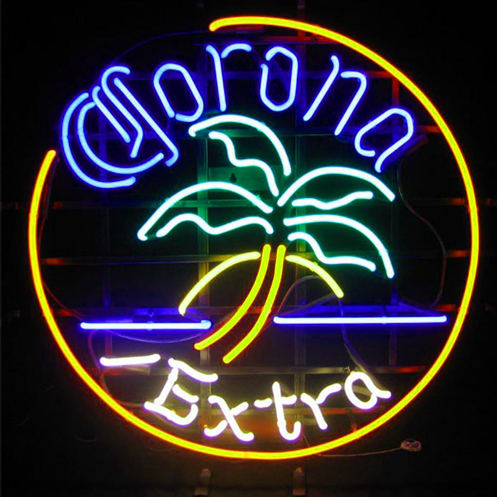 Corona Extra Palm Tree Neon Bar Sign Wall Decor
