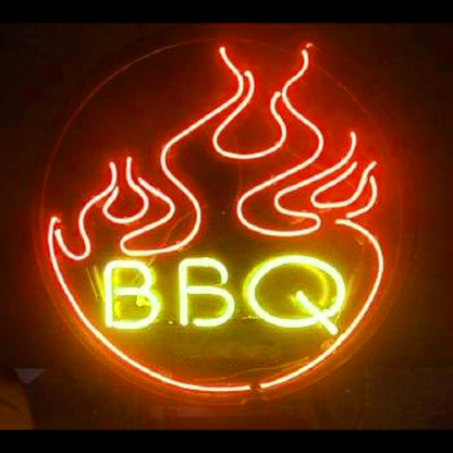 Flames Bbq Handmade Art Neon Sign Wall Decor