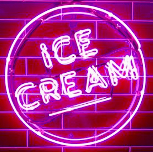 Ice Cream Handmade Art Neon Signs Wall Decor
