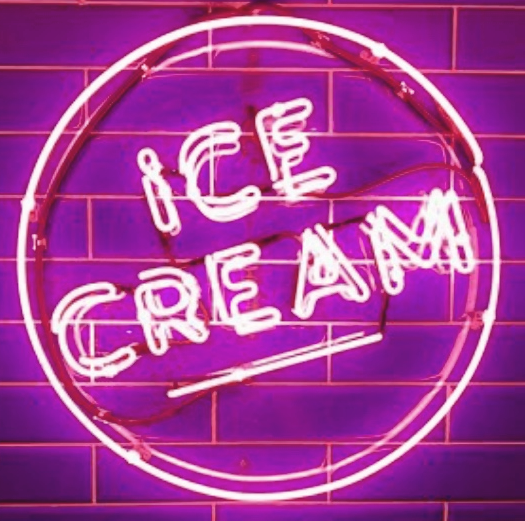 Ice Cream Handmade Art Neon Signs Wall Decor