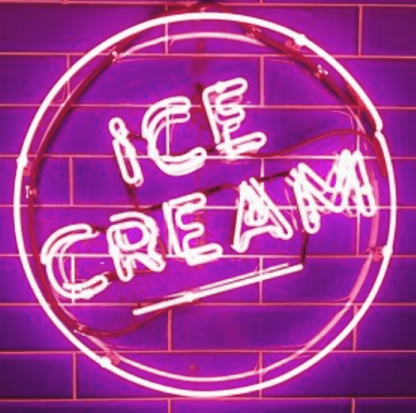 Ice Cream Handmade Art Neon Signs Wall Decor