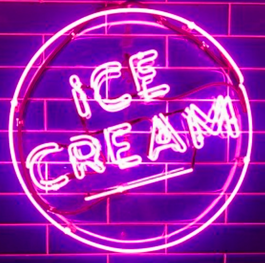 Ice Cream Handmade Art Neon Signs Wall Decor