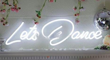 Lets Dance Wedding Home Deco Neon Sign Wall Decor