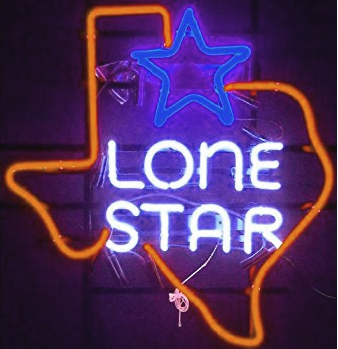 Lone Star Neon Beer Sign Wall Decor