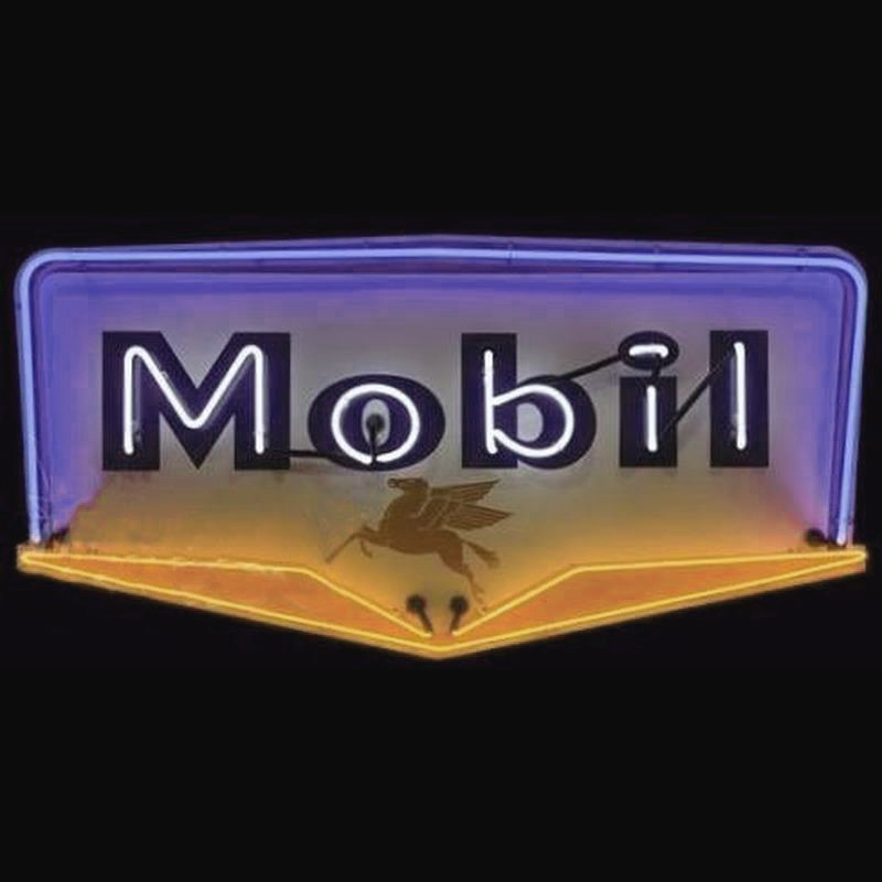 Mobil Gasoline Handmade Art Neon Sign Wall Decor