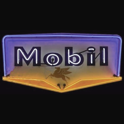 Mobil Gasoline Handmade Art Neon Sign Wall Decor