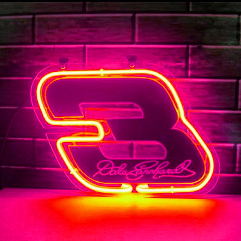 Nascar #3 Dale Earnhardt Handmade Art Neon Sign Wall Decor