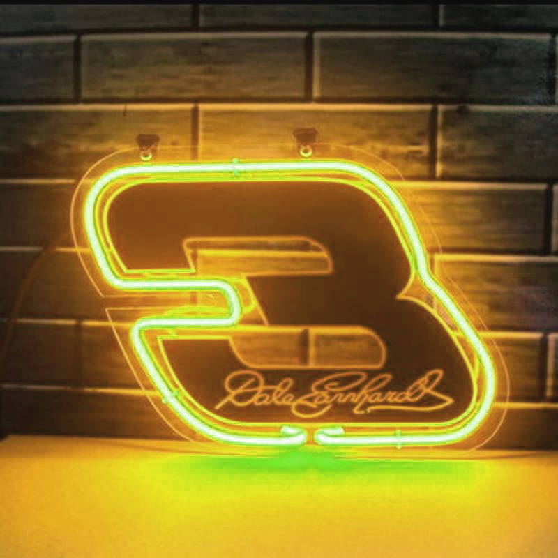 Nascar #3 Dale Earnhardt Handmade Art Neon Sign Wall Decor