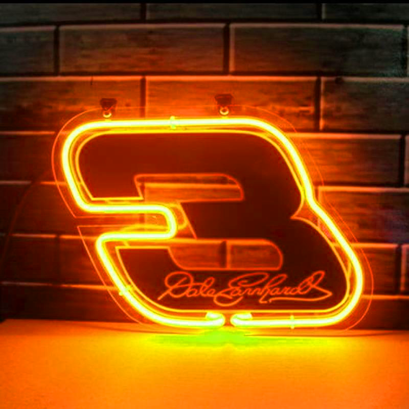 Nascar #3 Dale Earnhardt Handmade Art Neon Sign Wall Decor