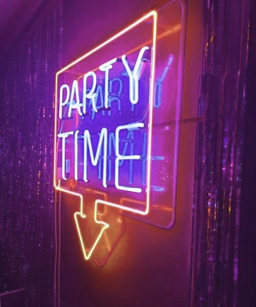 Party Time Wedding Home Deco Neon Sign Wall Decor
