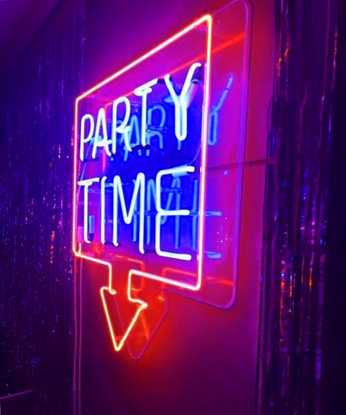 Party Time Wedding Home Deco Neon Sign Wall Decor