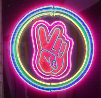 Peace Neon Sign Wall Decor