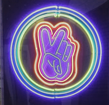 Peace Neon Sign Wall Decor