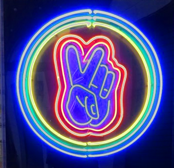 Peace Neon Sign Wall Decor