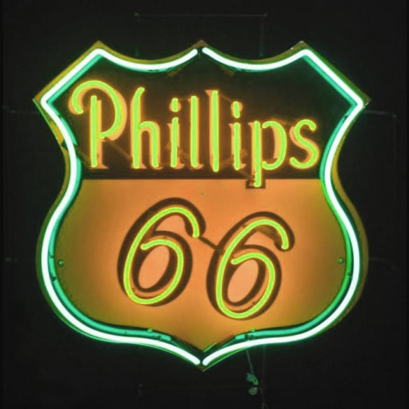 Phillips 66 Gasoline Handmade Art Neon Sign Wall Decor