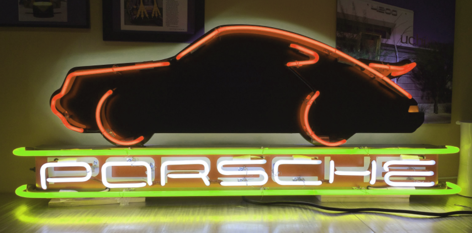 Porsche Neon Sign Wall Decor
