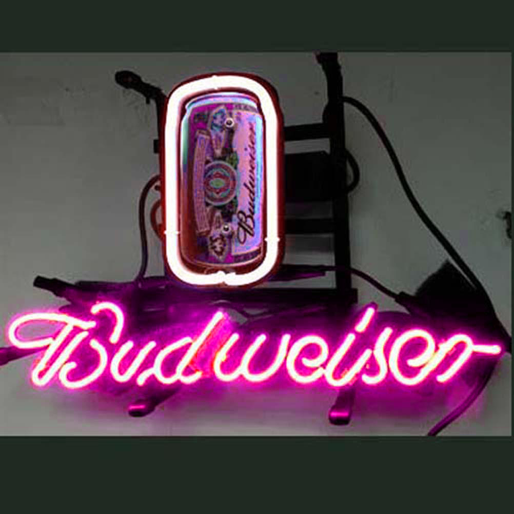 Professional Budweiser Can Beer Bar Neon Sign Wall Decor