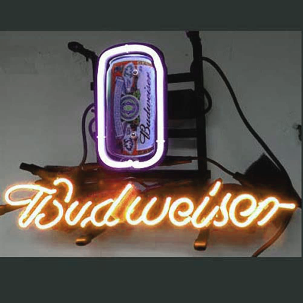 Professional Budweiser Can Beer Bar Neon Sign Wall Decor