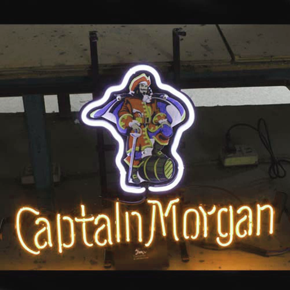 Professional Captain Morgan Beer Bar Open Neon Signs Wall Decor