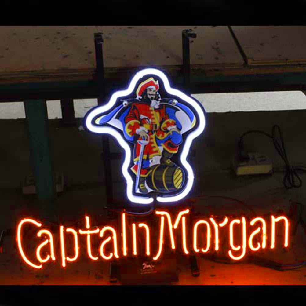 Professional Captain Morgan Beer Bar Open Neon Signs Wall Decor