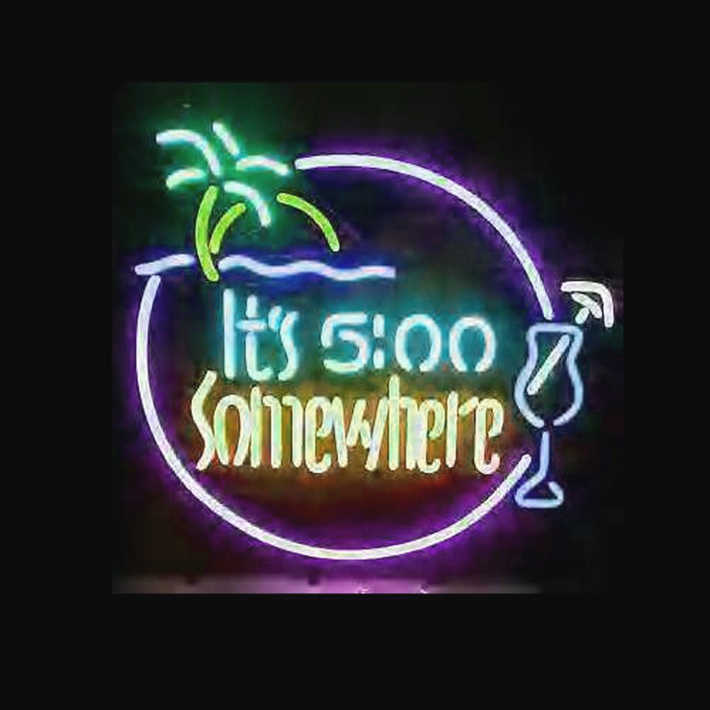 Professional Its 500 Somewhere Beer Bar Open Neon Signs Wall Decor